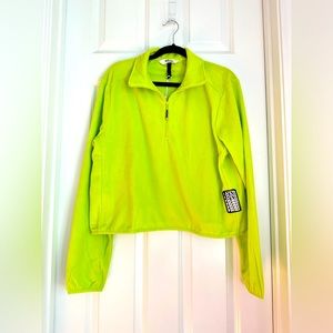 Rains long sleeve thermal shirt in  Digital Lime , size XL